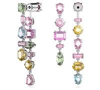 Swarovski Gema Collar, pendientes y pulseras Colección de joyas de cristal, acabado dorado y rodio, cristales multicolor