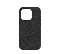 Swarovski High Funda Cristalizada para Smartphone, con Cristales Plateados, Compatible con el iPhone 15 Pro, Negro