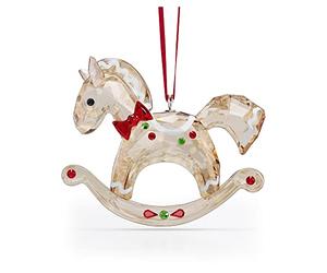 Swarovski Holiday Cheers Gingerbread Rocking Horse Ornament