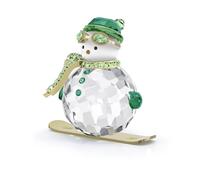 Swarovski Holiday Cheers Muñeco de Nieve Dulcis, Verde