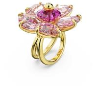 Anillo de cóctel Idyllia, Flor, Rosa, Baño tono oro 64
