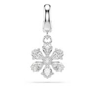 Swarovski Idyllia Charm, Tallas Mixtas, Copo De Nieve, Blanco, Baño De Rodio
