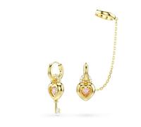 Swarovski Idyllia Colección, Mixed Cuts, Corazón With Key, Rosa, Acabado oro 18k