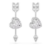 Swarovski - Idyllia Heart With Arrow Earrings - Accessories - Mujer - Gris - ONE SIZE -
