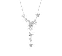 Swarovski Idyllia Lilia Collezione, Farfalla, Bianco, Placcato rodio