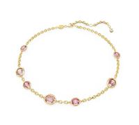 Collar Imber, Talla octogonal, Rosa, Baño tono oro OS