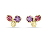 Swarovski Imber Pendientes De Botón, Tallas Mixtas, Multicolor, Acabado En Oro De 18 Quilates