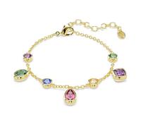 Swarovski Imber Pulsera, Tallas Mixtas, Multicolor, Acabado En Oro De 18 Quilates