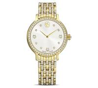 Swarovski Imber Watch, hecho en Suiza, pulsera de metal, tono dorado, acabado dorado, Oro