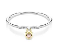 Swarovski Brazalete Idyllia, Tallas mixtas, Corazón, Rosa, Combinación de acabados metálicos