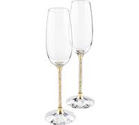 Swarovski Juego de 2 flautas cristalinas para tostar
