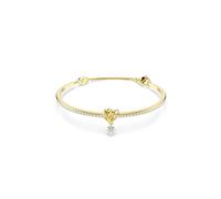 Swarovski Lifelong Collezione, Taglio rotondo, Cuore, Bianco, Placcato tonalità oro