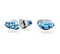 Swarovski Lucent stud earring, Single, Blue, Rhodium plated