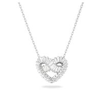 Swarovski Matrix Colgante en Forma de Corazón, Cristal blanco, Tallado Variado, Baño de Rodio, de la Colección Matrix de Swarovski