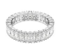 Swarovski Matrix Collezione Anello, Taglio baguette, Bianco, Finitura tonalità argento