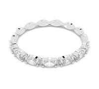 Swarovski Matrix Vittore anillo, talla marquesa, blanco, chapado en rodio
