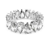 Swarovski Matrix Vittore Colección anillo, talla gota, blanco, chapado en rodio