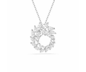 Swarovski Mesmera Colgante, Talla Marquesa, Blanco, Baño De Rodio