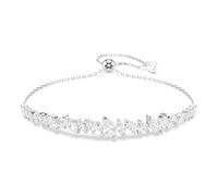 Swarovski Mesmera Pulsera, Talla Marquesa, Blanco, Baño De Rodio