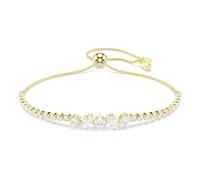 Swarovski Mesmera Pulsera, Tallas Mixtas, Blanco, Acabado En Oro De 18 Quilates