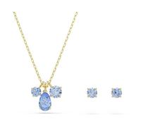 Swarovski Mesmera Set, Set (2), Tallas Mixtas, Azul, Acabado En Oro De 18 Quilates