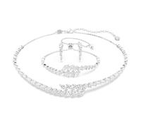 Swarovski Mesmera Set, Set (3), Talla Marquesa, Blanco, Baño De Rodio