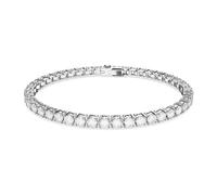 Swarovski Pulsera Matrix Tennis – Talla redonda S – Blanca – Baño de rodio