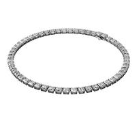 Swarovski Collar Tennis Millenia, Talla cuadrada, Blanco, Baño de rodio
