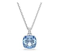 Swarovski Millenia Colgante, Talla Cojín, Azul, Baño De Rodio