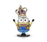 Swarovski Minions King Bob, Homenaje al Rey Bob y a su Breve Pero Icónico Reinado como Rey de Inglaterra, 1.026 Facetas en Talla Precisión, Cristales, Metal, Objeto Decorativo, Multicolor