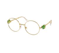 Swarovski Mujer SK1001 4004 Monturas ópticas Metal Oro Transparente Redonda Normal