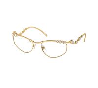 Swarovski Mujer SK1015 4004 Monturas ópticas Metal Oro Transparente Geométrico Normal