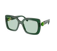 Swarovski Mujer SK6001 104587 Gafas de sol Acetato Verde Verde Cuadrada Fotocromático