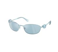 Swarovski Mujer SK7010 40081N Gafas de sol Metal Azul Azul claro Redonda Reflejado Espejo
