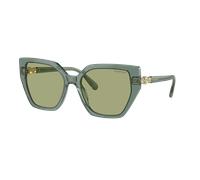 Swarovski Mujer Sunglass SK6016 - Color del Marco: Verde Transparente, Color de la Lente: Verde Oscuro