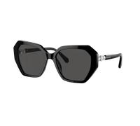 Swarovski Mujer Sunglass SK6017 - Color del Marco: Negro, Color de la Lente: Gris Oscuro