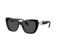 Swarovski Mujer Sunglass SK6018 - Color del Marco: Negro, Color de la Lente: Gris Oscuro