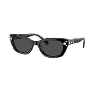 Swarovski Mujer Sunglass SK6019 - Color del Marco: Negro, Color de la Lente: Gris Oscuro