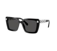 Swarovski Mujer Sunglass SK6032 - Color del Marco: Negro, Color de la Lente: Gris Oscuro