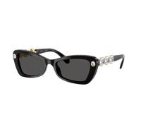 Swarovski Mujer Sunglass SK6033 - Color del Marco: Negro, Color de la Lente: Gris Oscuro