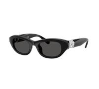Swarovski Mujer Sunglass SK6036U - Color del Marco: Negro, Color de la Lente: Gris Oscuro