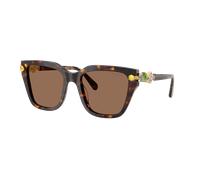 Swarovski Mujer Sunglass SK6041 - Color del Marco: Habana, Color de la Lente: Marrón Oscuro
