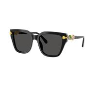Swarovski Mujer Sunglass SK6041 - Color del Marco: Negro, Color de la Lente: Gris Oscuro