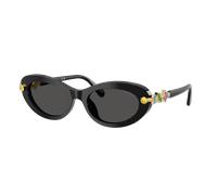 Swarovski Mujer Sunglass SK6042 - Color del Marco: Negro, Color de la Lente: Gris Oscuro