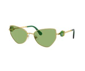 Swarovski Mujer Sunglass SK7003 - Color del Marco: Oro, Color de la Lente: Verde Oscuro