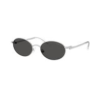 Swarovski Mujer Sunglass SK7033 - Color del Marco: Plateado, Color de la Lente: Gris Oscuro