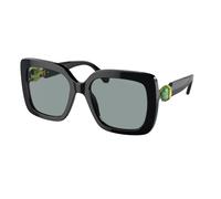 Swarovski Mujer SK6001 1001/1 Gafas de sol Acetato Negro Gris Cuadrada Normal