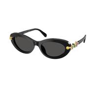 Swarovski Mujer Sunglass SK6042 - Color del Marco: Negro, Color de la Lente: Gris Oscuro
