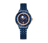 Reloj Octea moon, Fabricado en Suiza, Brazalete de metal, Azul, Acabado en azul OS