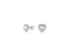 Swarovski Pendientes de botón Ariana Grande x Swarovski, Tallas mixtas, Corazón, Blancos, Baño de rodio